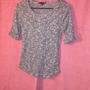 Grey 3/4 sleeve blouse